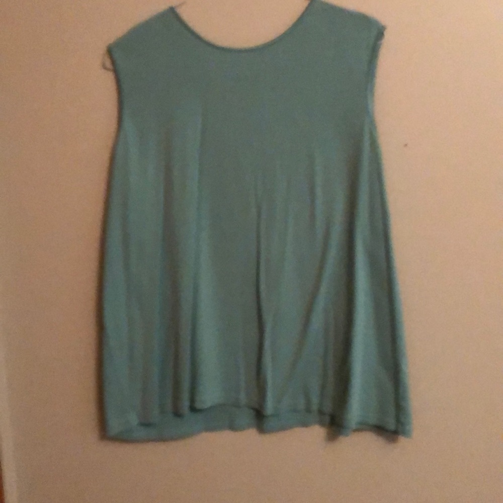 Dressy Robin blue with satin trim neck and armhole